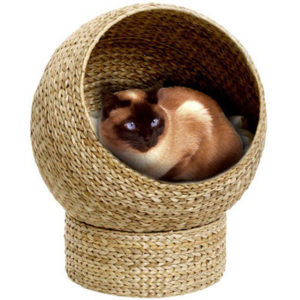 плетенный домик для кошки